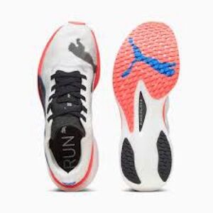 PUMA Deviate Nitro Elite 2 Women’s Running Shoes White Coral Blue 10.5